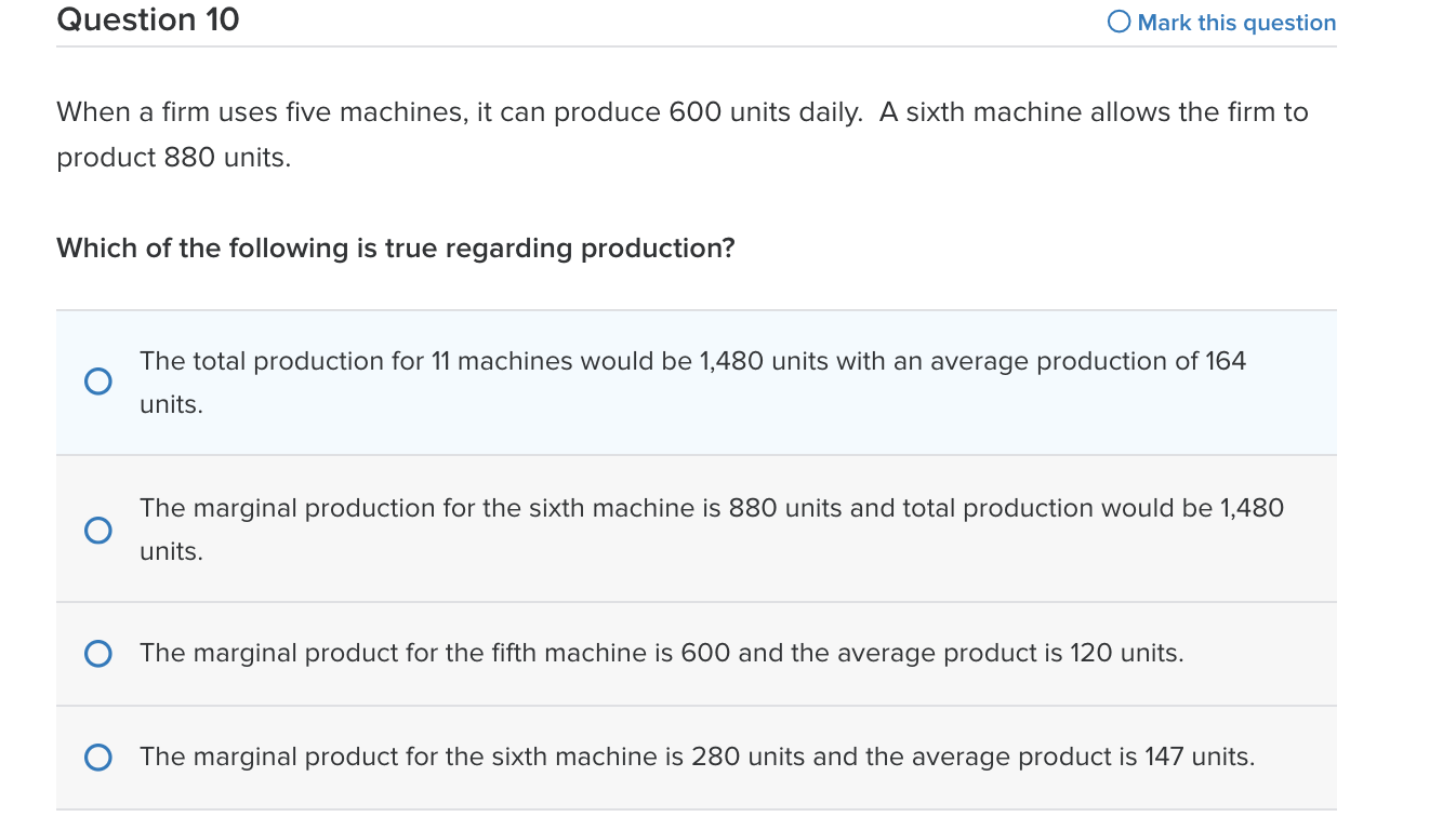 firm's average total costs? O $25.00 O $5.00 O $20.00 O $10.00Question