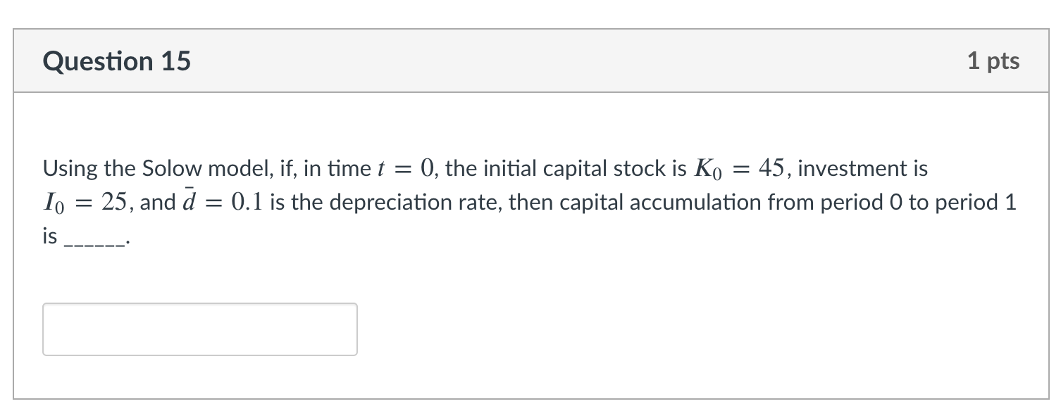 help me that would be amazing! Question 15 1 pts Using the