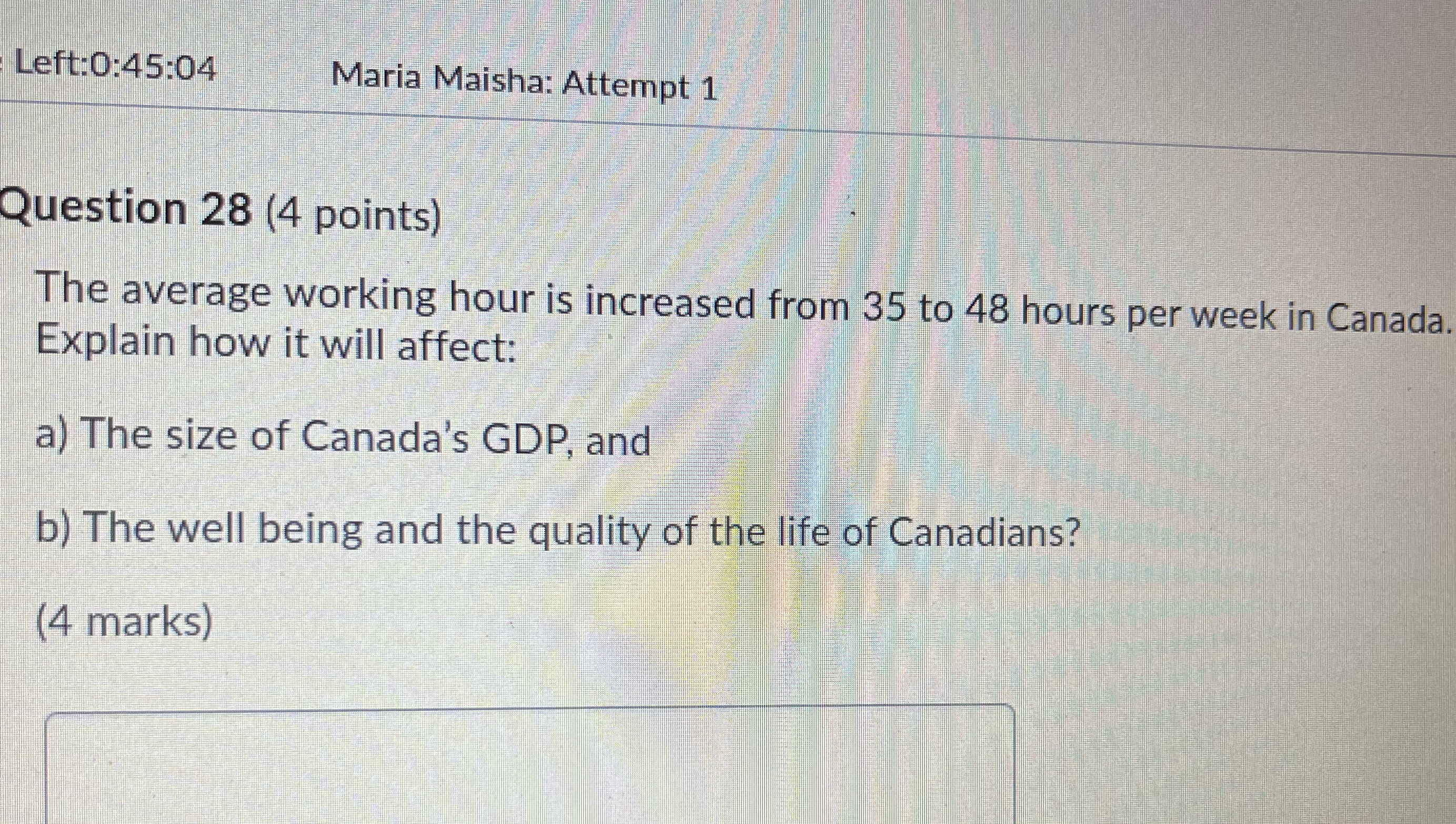 The average working hour is increased from 35 to 48 hours per