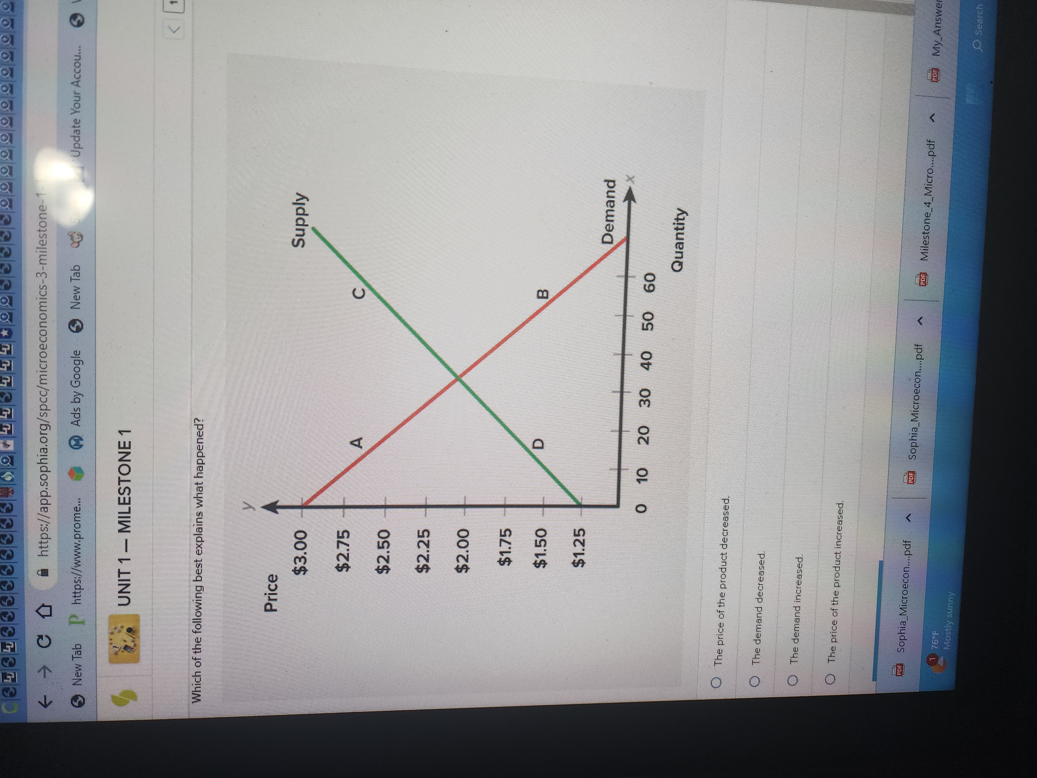 Points W and Z Only Point B https://app.sophia.org/spec/microeconomics-3-milestone-1-1/2# 3 Sophia_Microecon...pdf RDP Sophia_Microecon....pdf