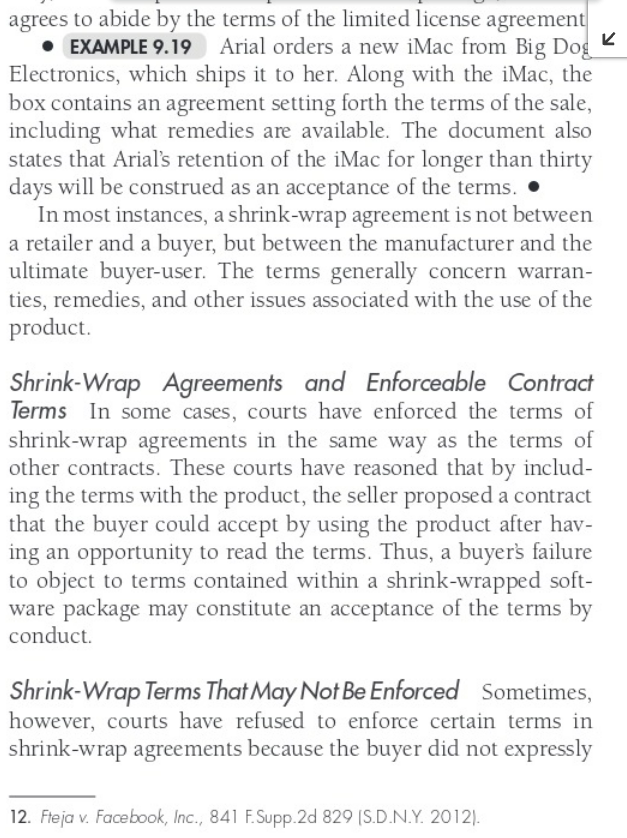 what kinds of promises, or contracts, will be enforced and the point