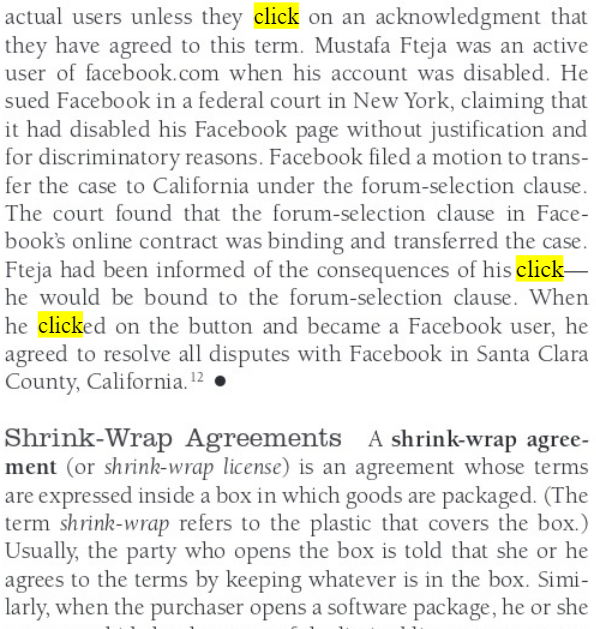 the latter part of the chapter. Can a series of e-mails bind