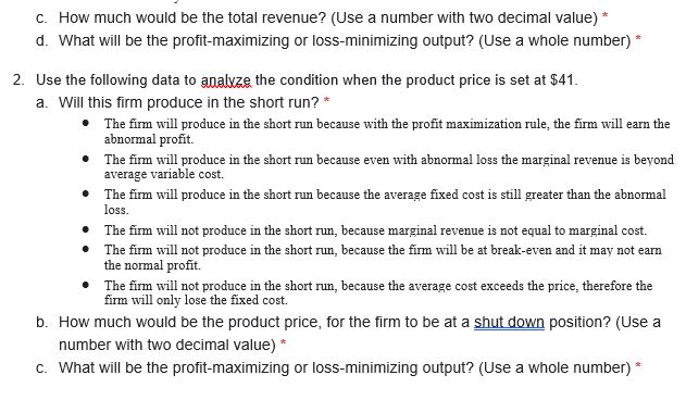 process .the data is already given below Assume the following unit-cost data