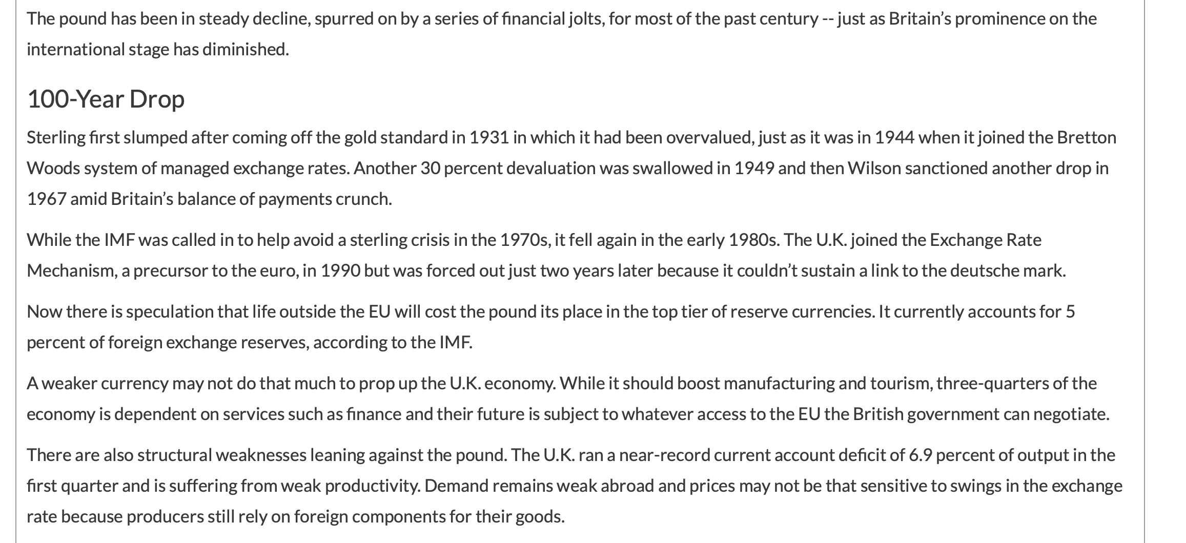 Years of Debasement by Simon Kennedy & Lukanyo Mnyanda In 1967, U.K.