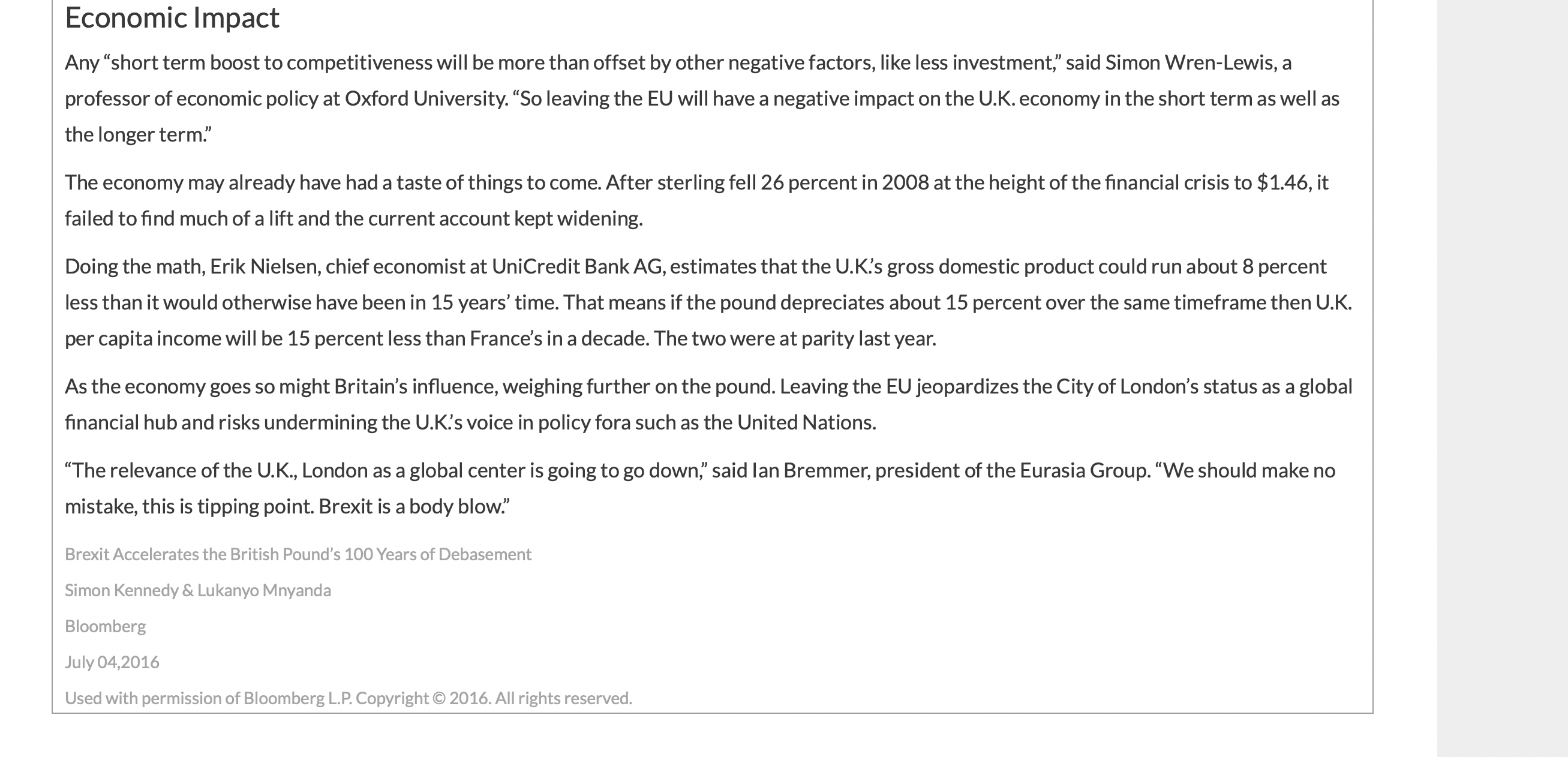 Prime Minister Harold Wilson declared devaluation wouldn't diminish the "pound in your