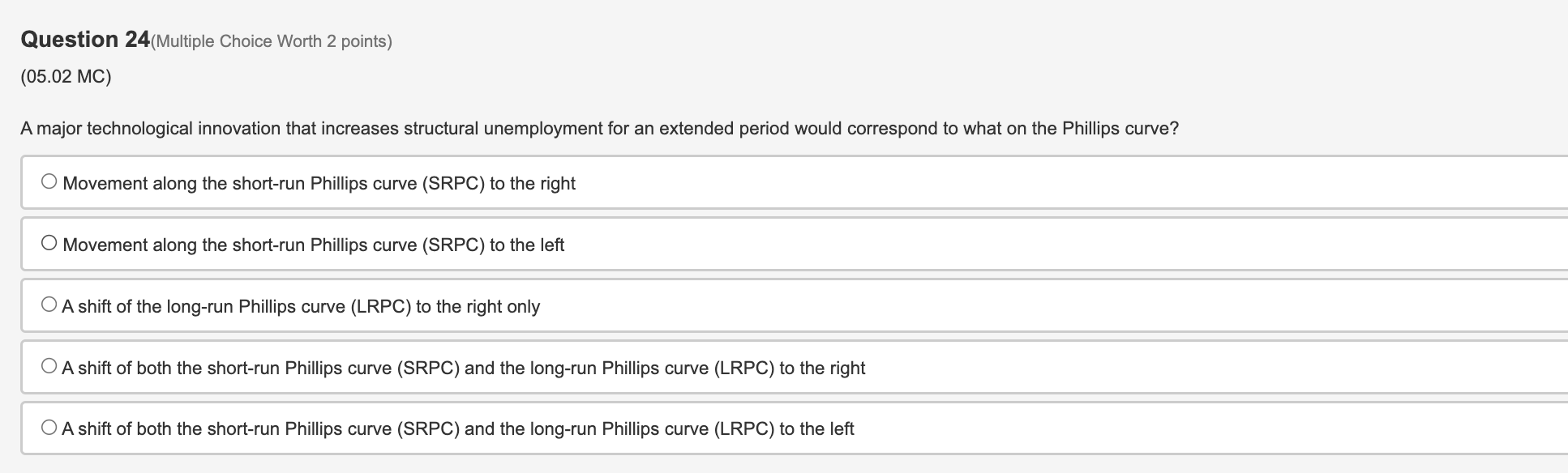 surplus. O The government is borrowing in the loanable funds market. 0