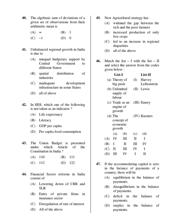 given below and 48. For the decade upto 1981, the answer questions
