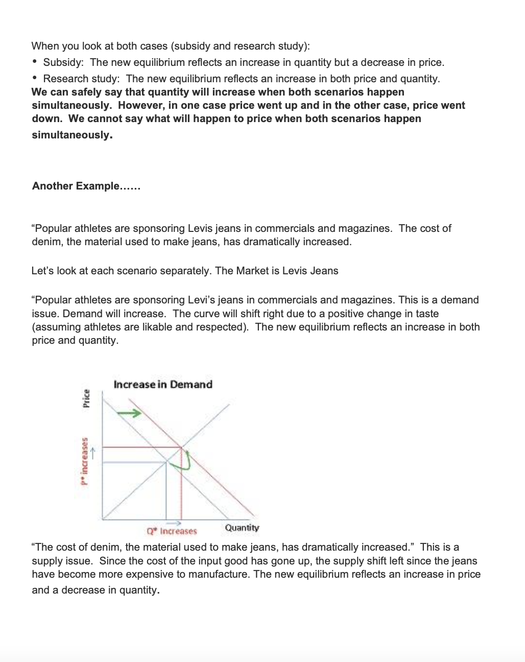 affect the change. Please draw the demandlsupply diagram and show the effect