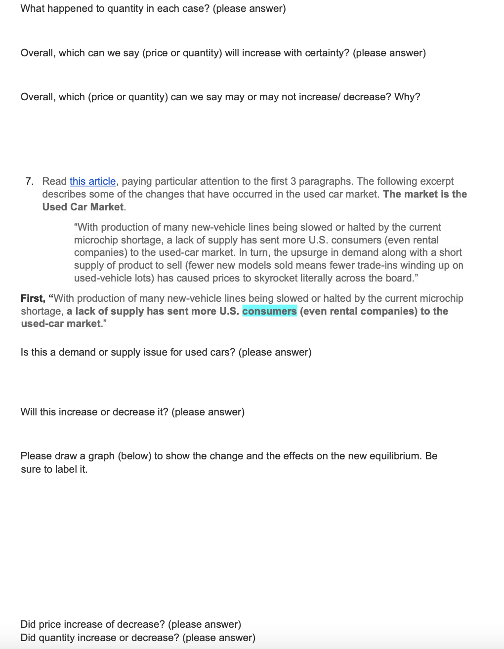 increase? This is a favorite question of teachers because the answer is