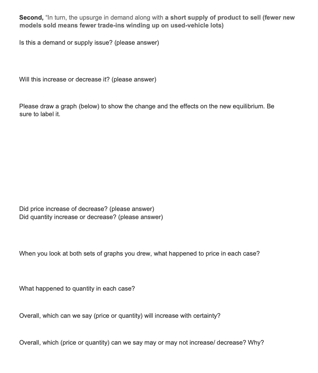 "it depends". How can an answer to a text question depend? We