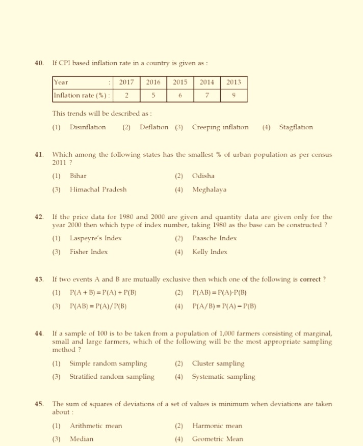 which type of index number, taking 1980 as the base can be