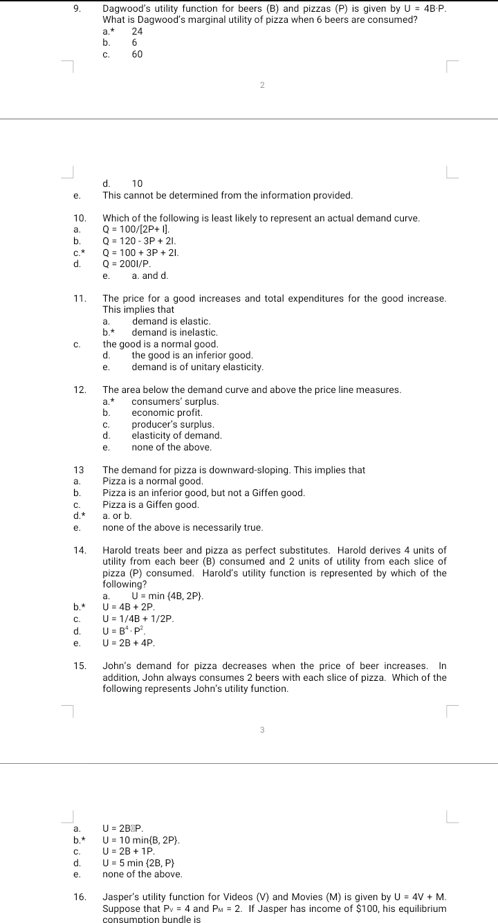 the marginal cost function and the supply function, and write out the