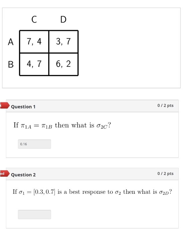  ' Question 1 I} I 2 pts If s1 A =