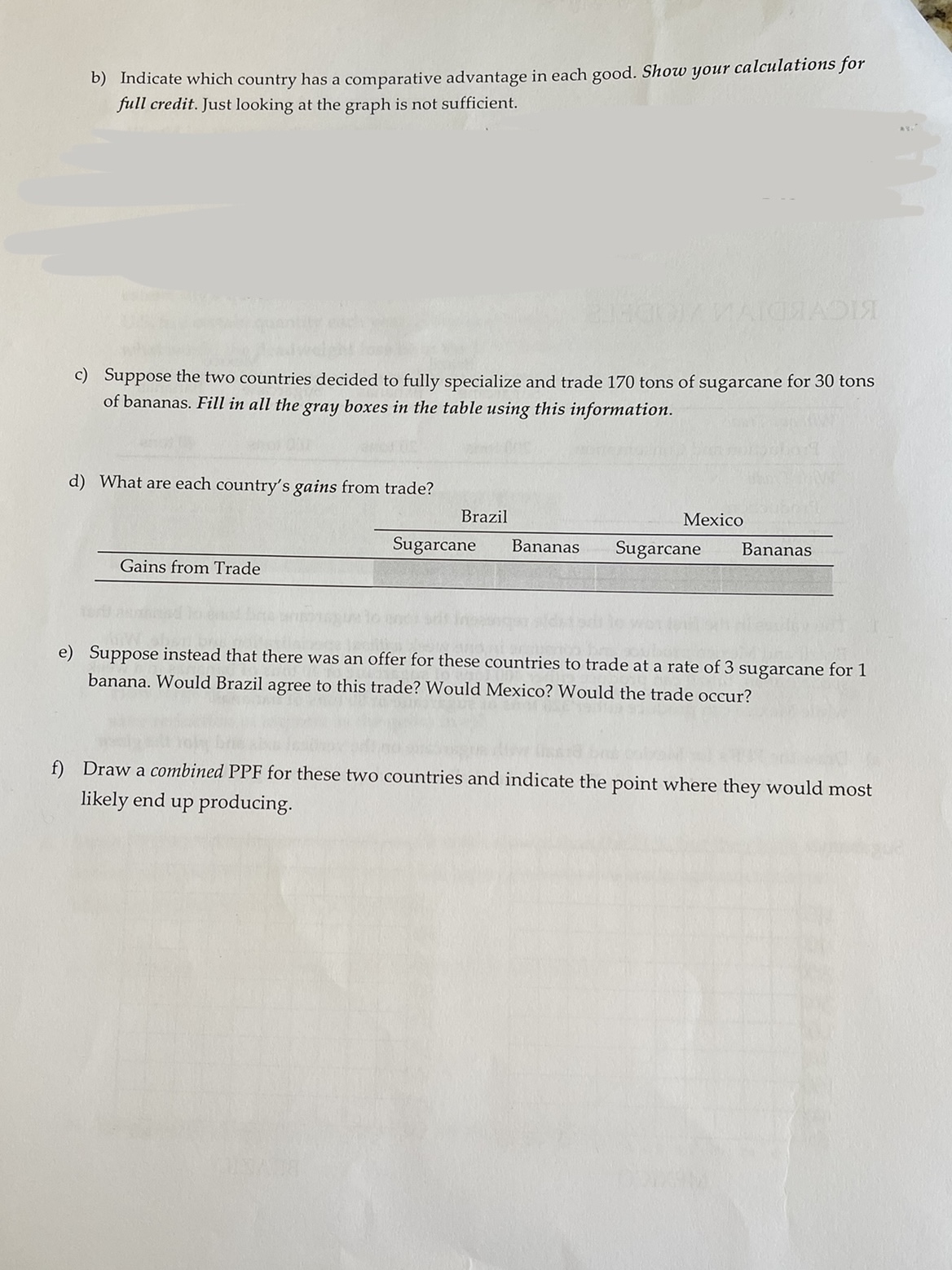 in the same good categories. Draw an IRTS trade model for Ford