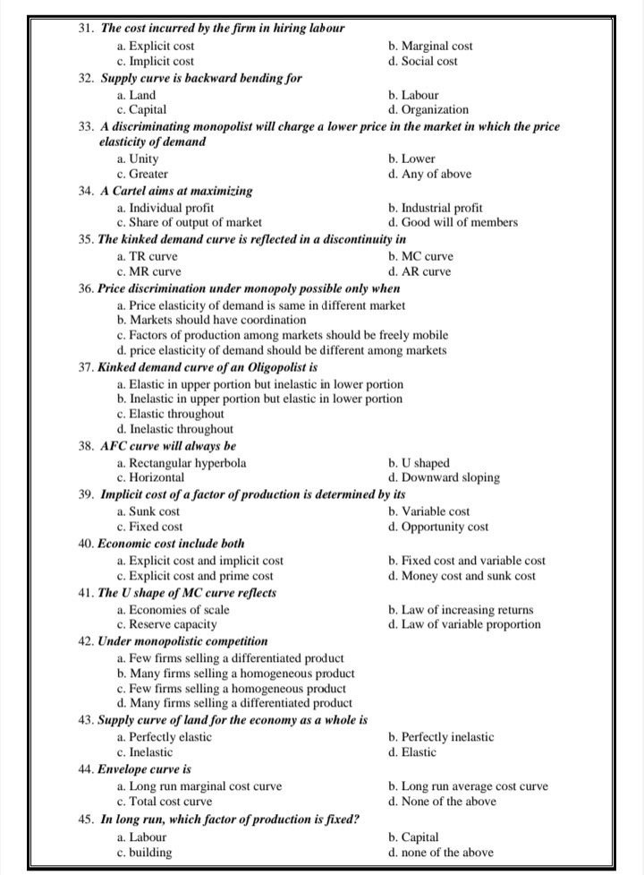 run firm may incur a. Profit b. Loss c. Normal profit d.
