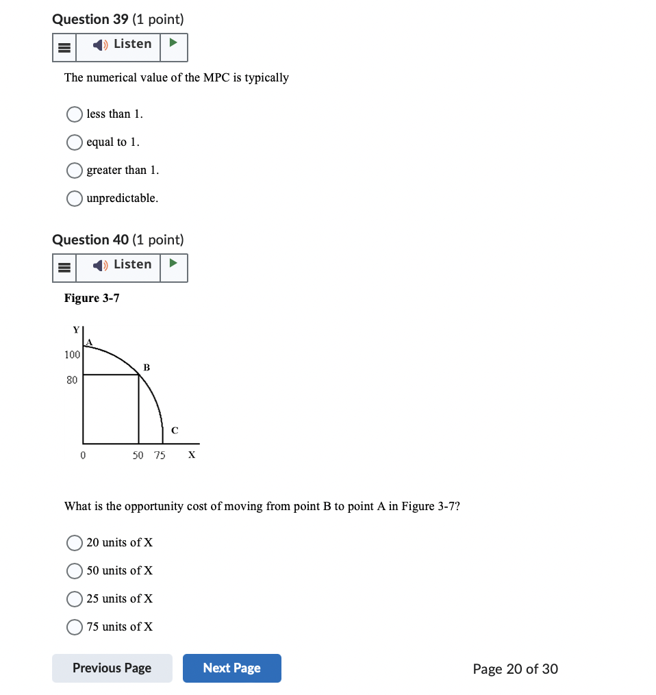 income. Question 32 (1 point) Listen The circular flow diagram is best