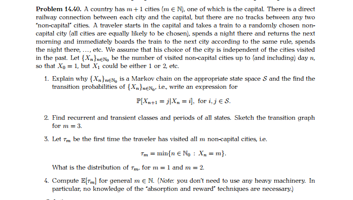 Markov Chain whose transition graph is given below -0.5 1. Identify the