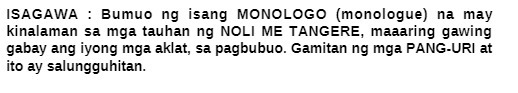 tauhan ng NOLI ME TANGERE, maaaring gawing gabay ang iyong mga aklat,