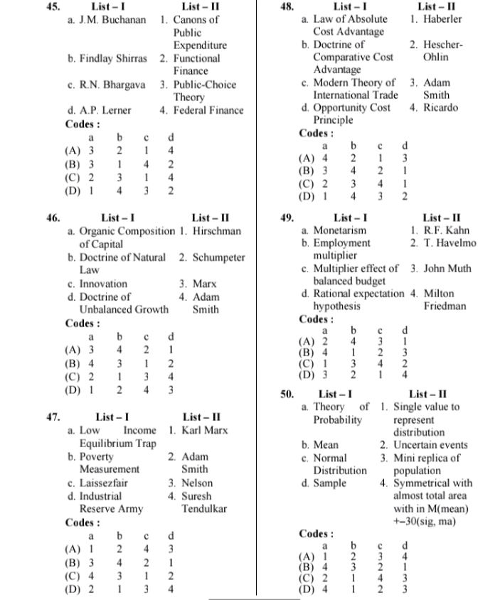 (B) dK/dL 7. Which of the following measures of (C) dL/dK central