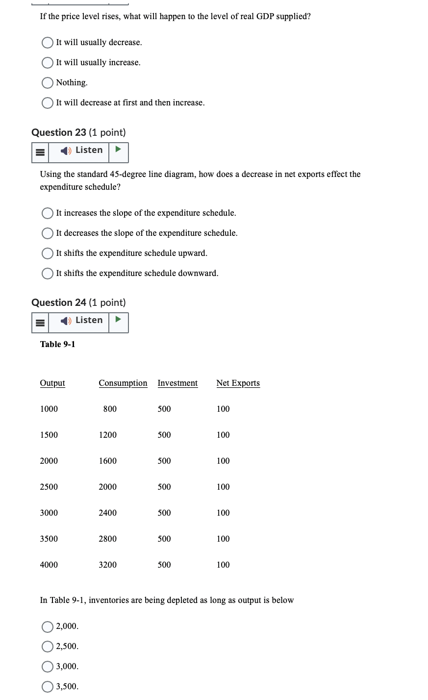All of the above except b. Question 3 (1 point) E-II Government