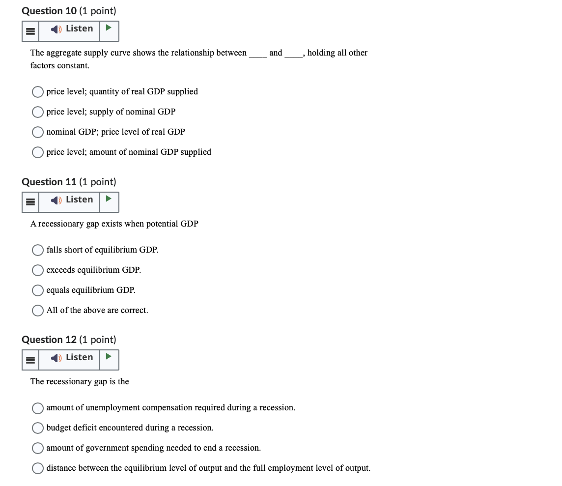 both output and the price level are in equilibrium. O output is
