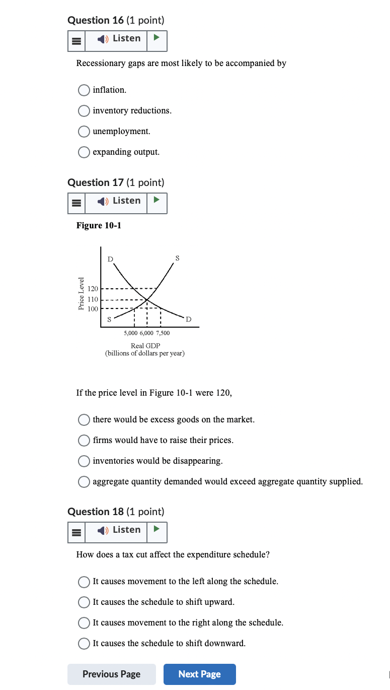 in equilibrium, but output is. O neither output nor the price level