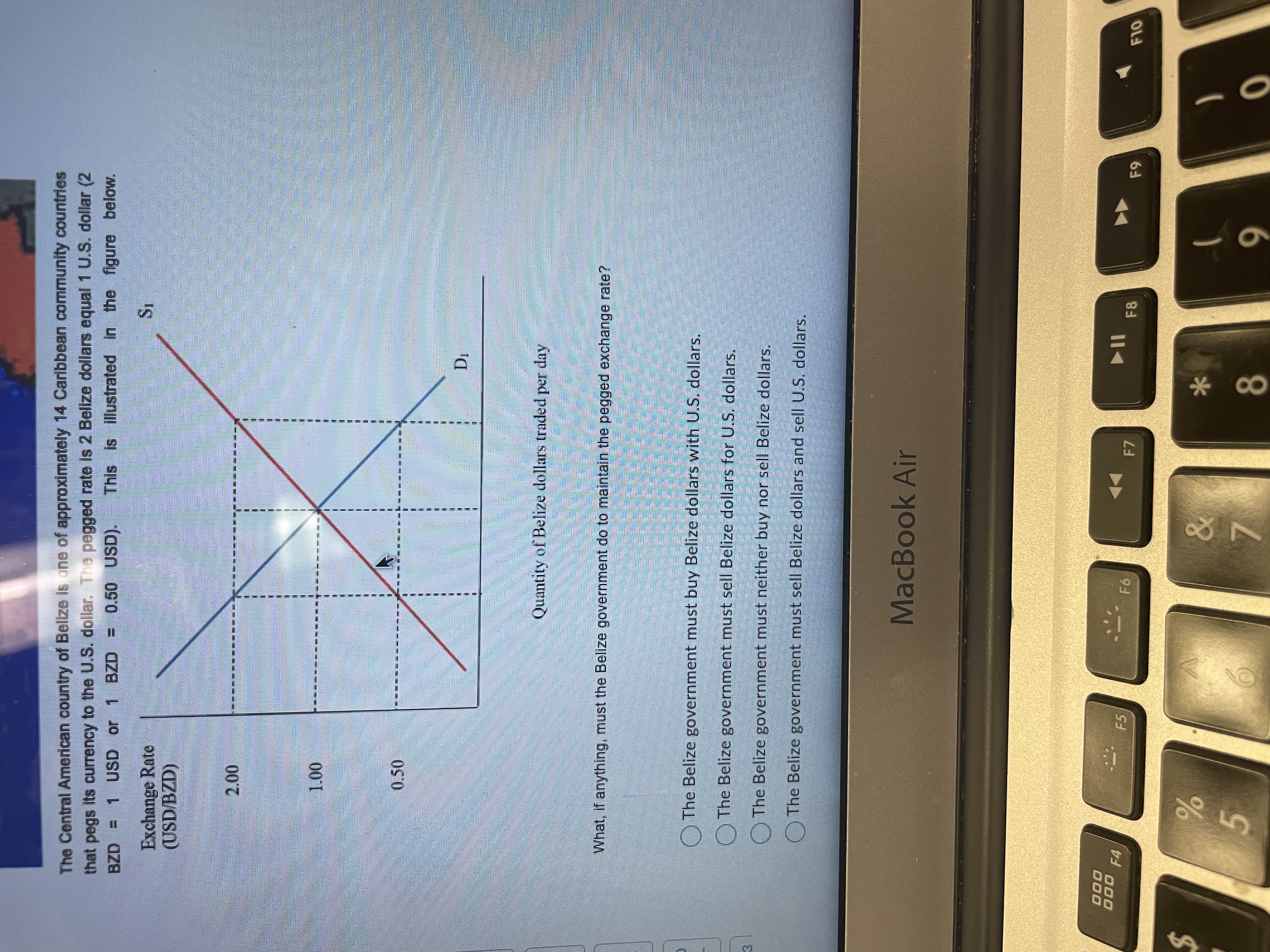 Consider the market for money illustrated in the figure below. Assume the