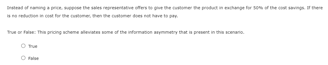 skeptical of the usefulness of a product and the seller offers to