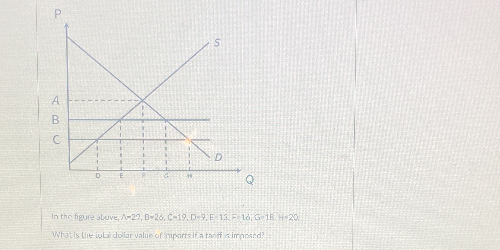 above, A=29, B=26, C=19, D-9, E=13, F-16, G=18, H=20. What is the