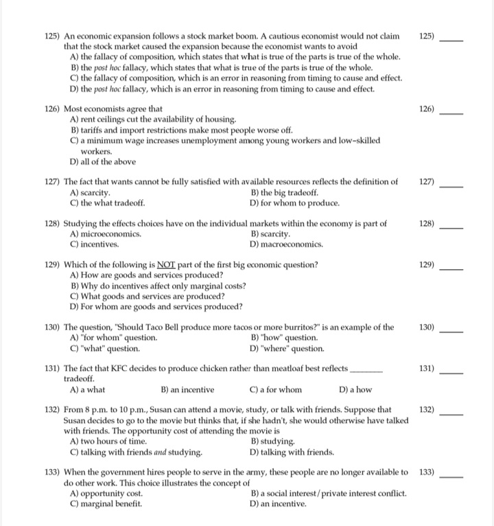 order to increase its accuracy. C) no use of ceteris paribus. D)
