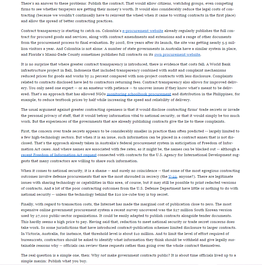 point being made here? 2. Do you agree?Explain your answer 3. Why