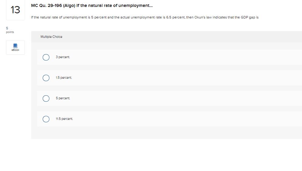 be nte Multiple Choice eBook O $2 million. O $20 million. O