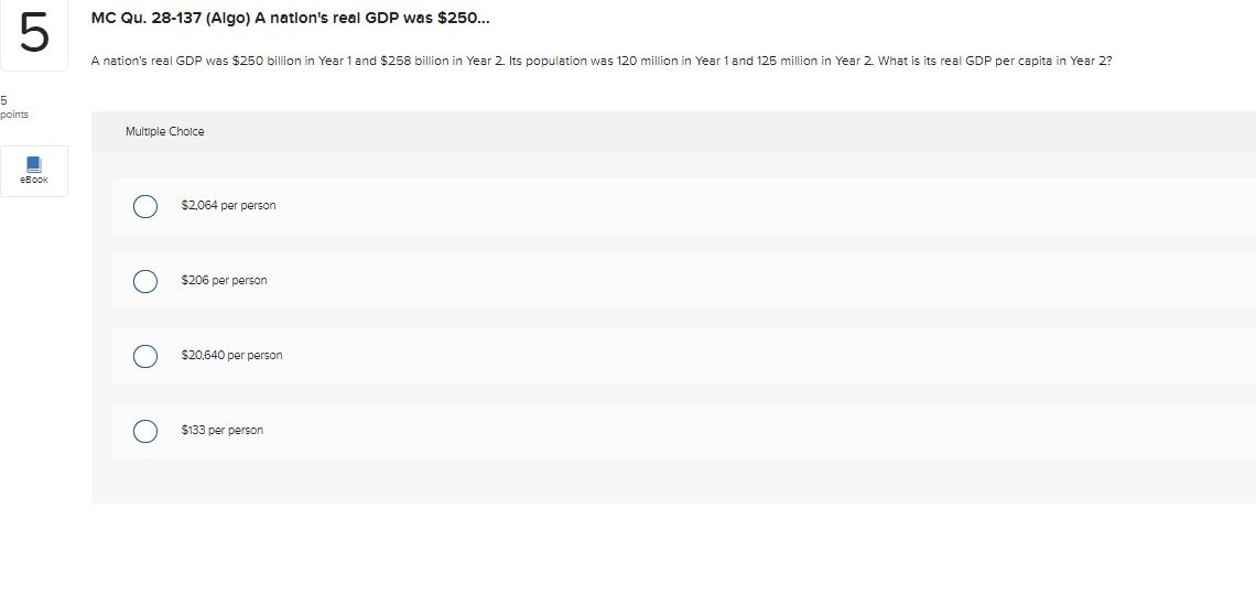 Year 2? points Multiple Choice :BOOK O $2,064 per person O $206