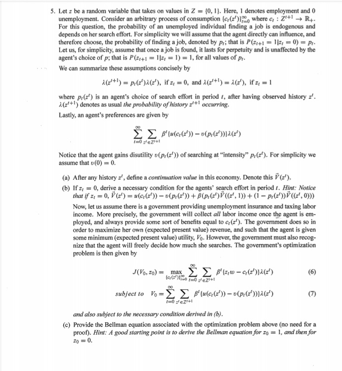 agent RBC model in which output, y, is produced via a standard