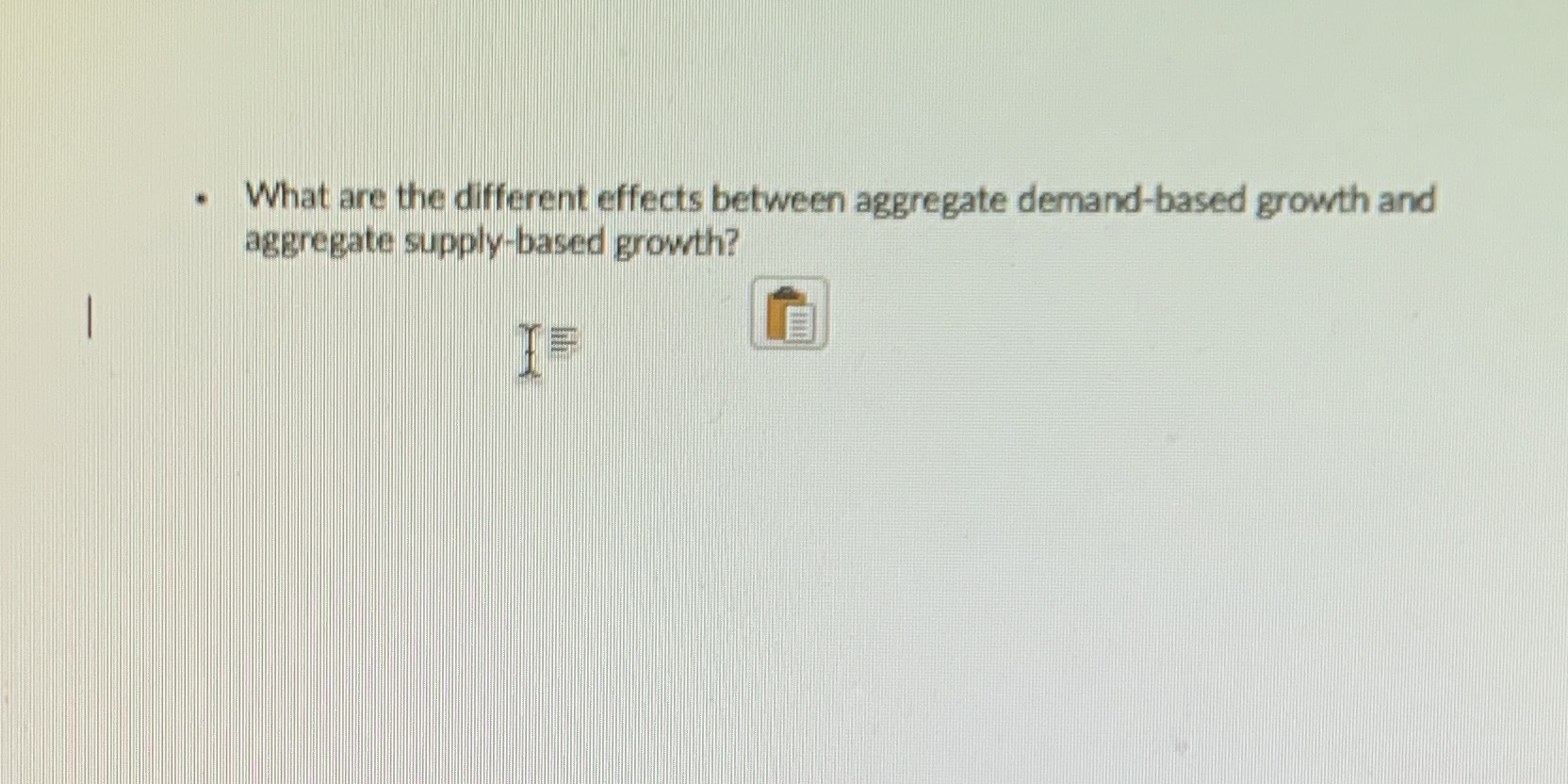 What are effects between aggregate dernard-based growth ard sed growth? aggrega