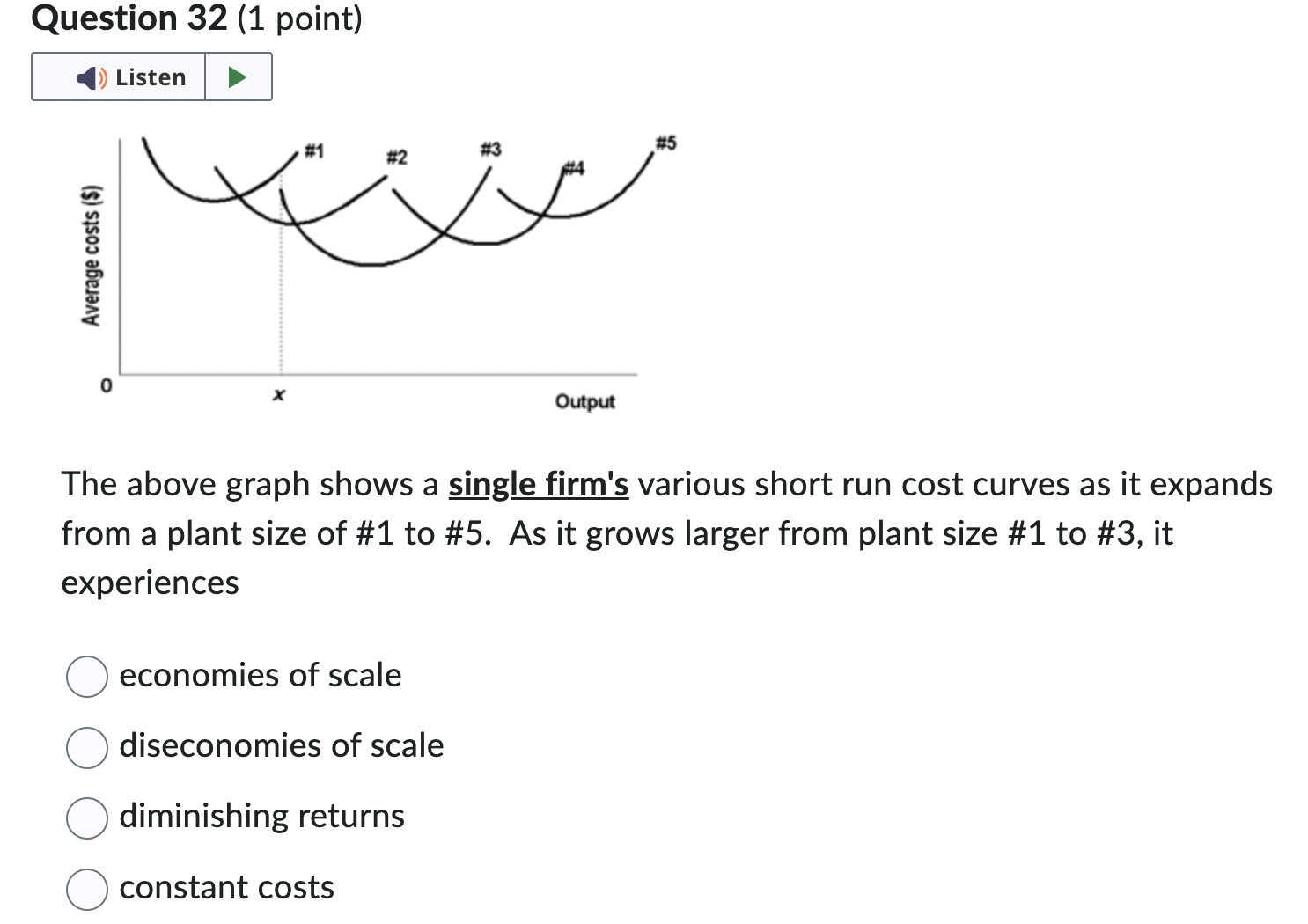 my exam. Question 31 (1 point) _II Which of the following is