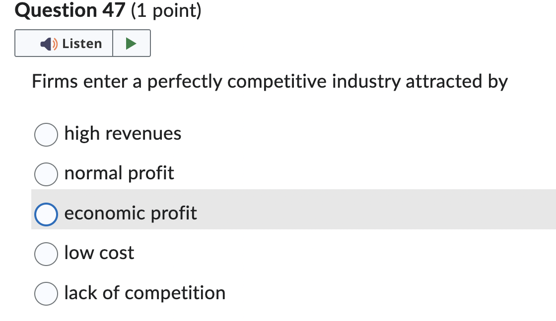 1). at any given output ATC - AVC x the given output