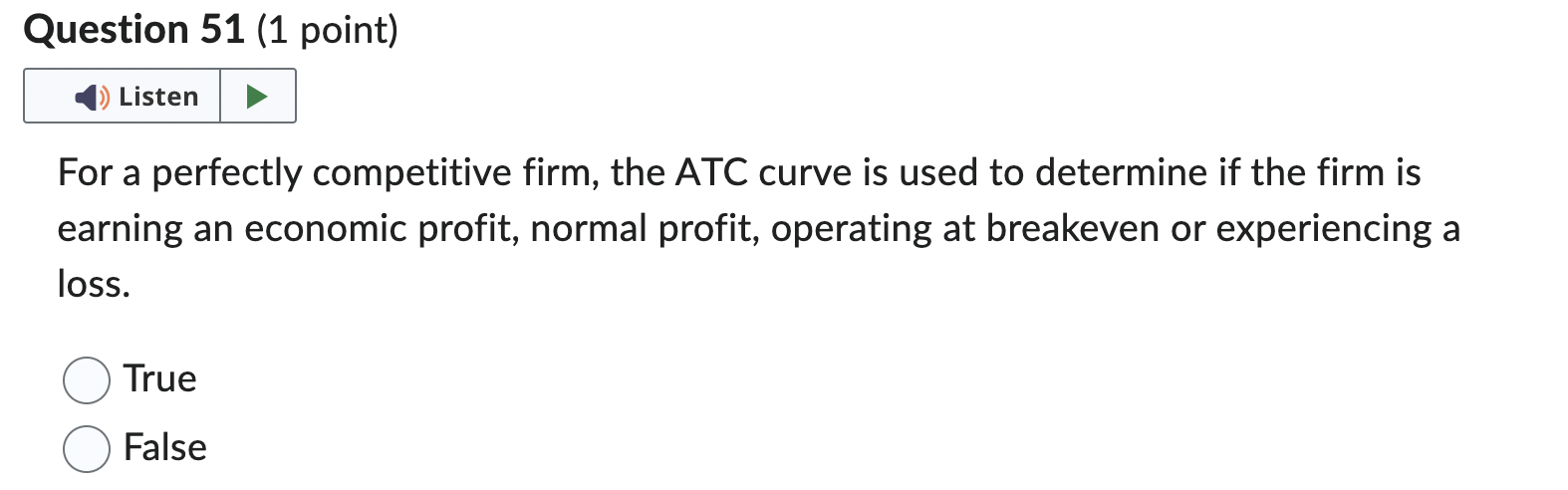 long run ATC cost curve shows (hint: involves the concept of economies