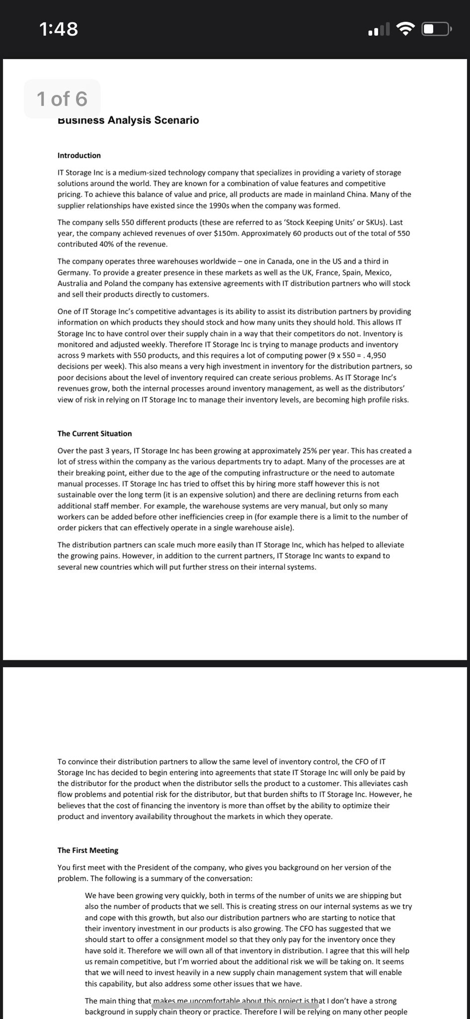  Construct an evaluation sheet using variables from the case, which you