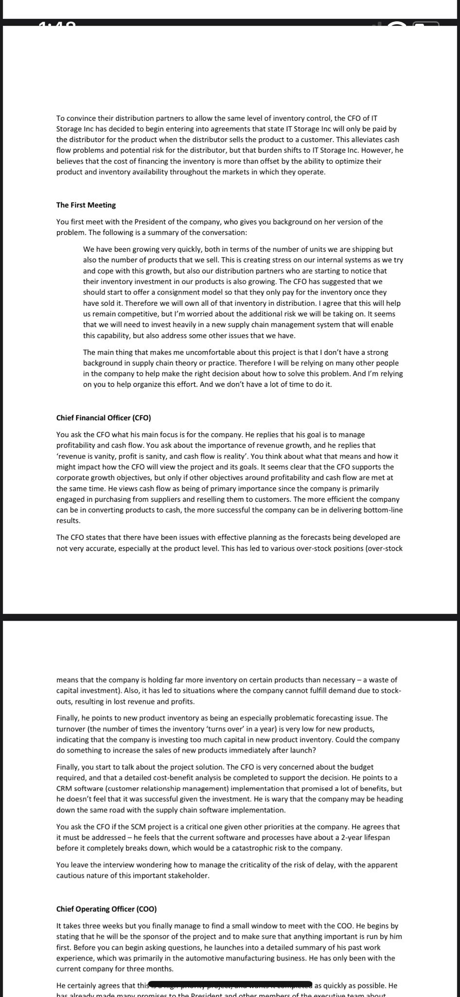 the most important things you would want to score? For example, the