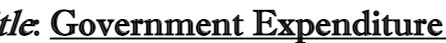 tie. Government Expenditure