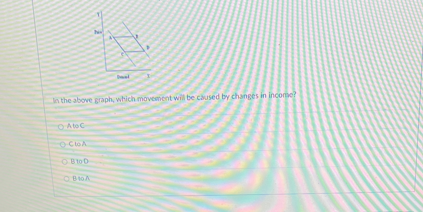 in income? O Ato C O Clo A O BLOD O BtoA