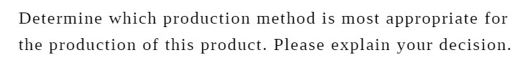 product. Please explain your decision.