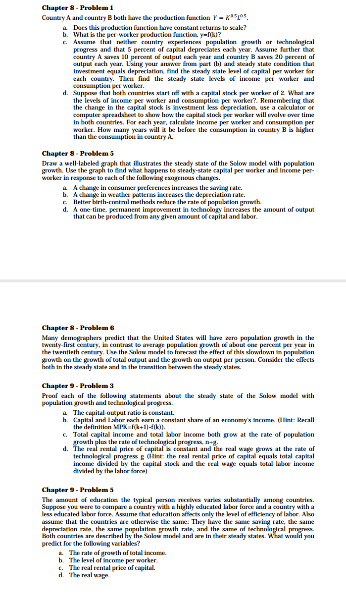 2 Consider an economy described by the following equations: Y = C+I+G+NX,