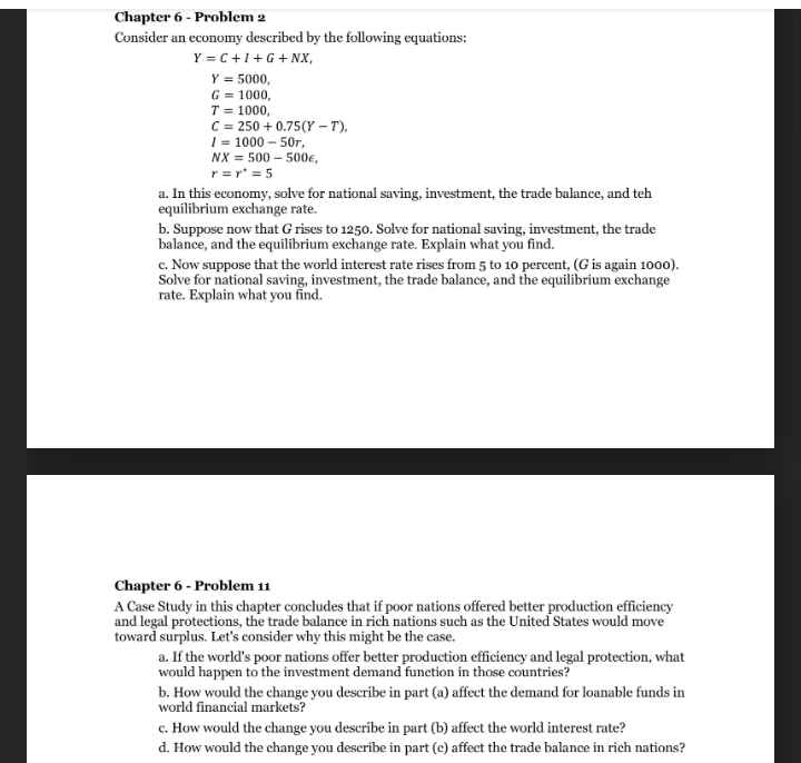 + 0.75(Y - T). / = 1000 - 50r, NX = 500