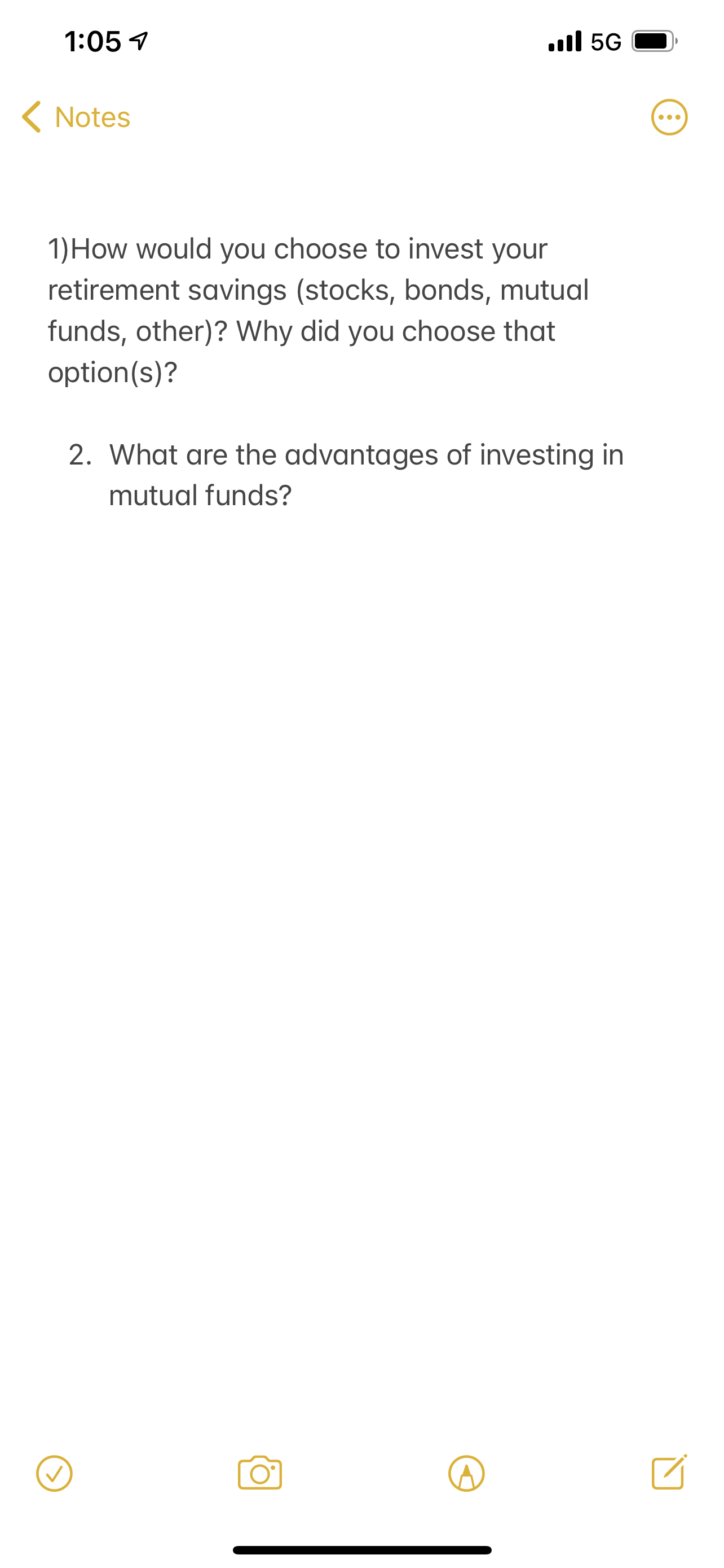 choose to invest your retirement savings (stocks, bonds, mutual funds, other)? Why