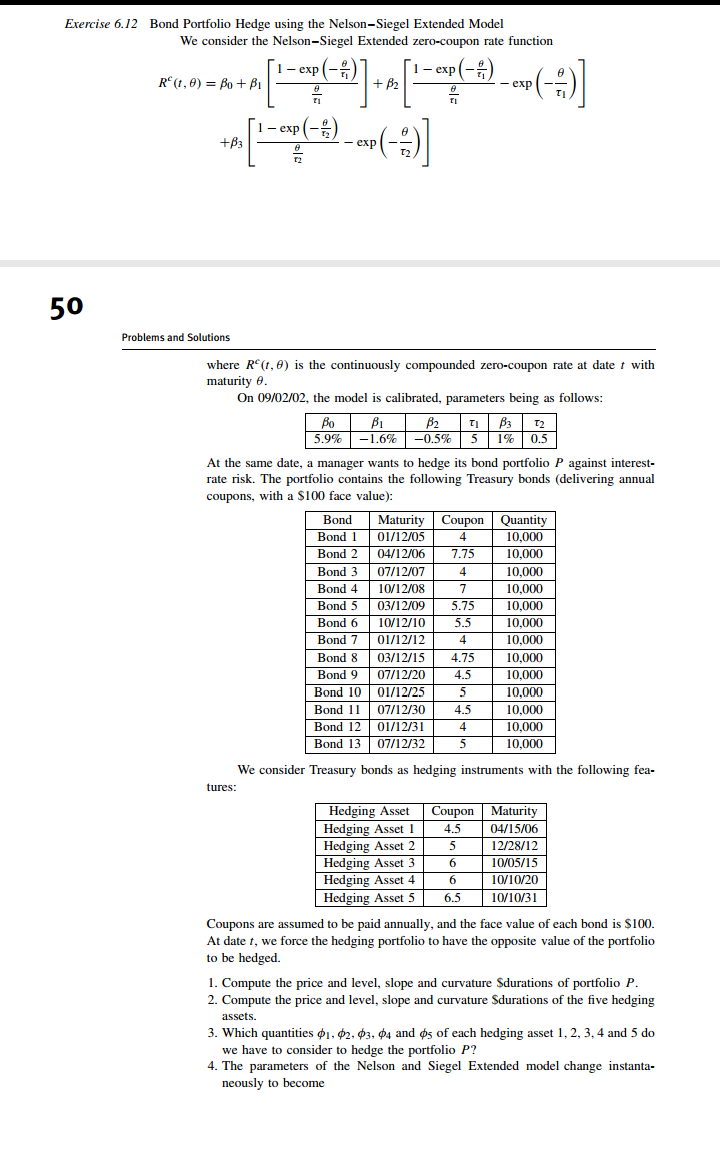 points. 5. Incorporate convexity to calculate the approximate price change in dollars