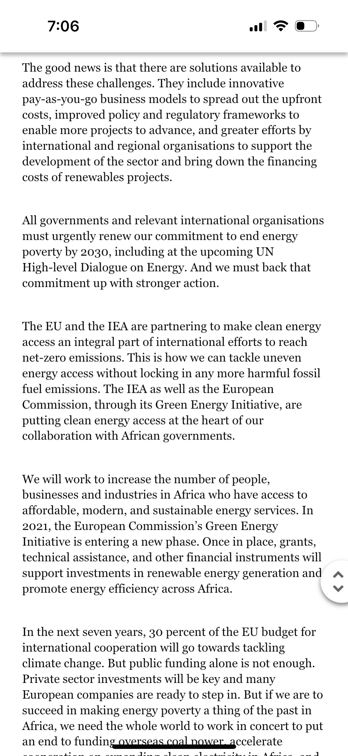 Africa is the world's premium location to harness solar energy and is