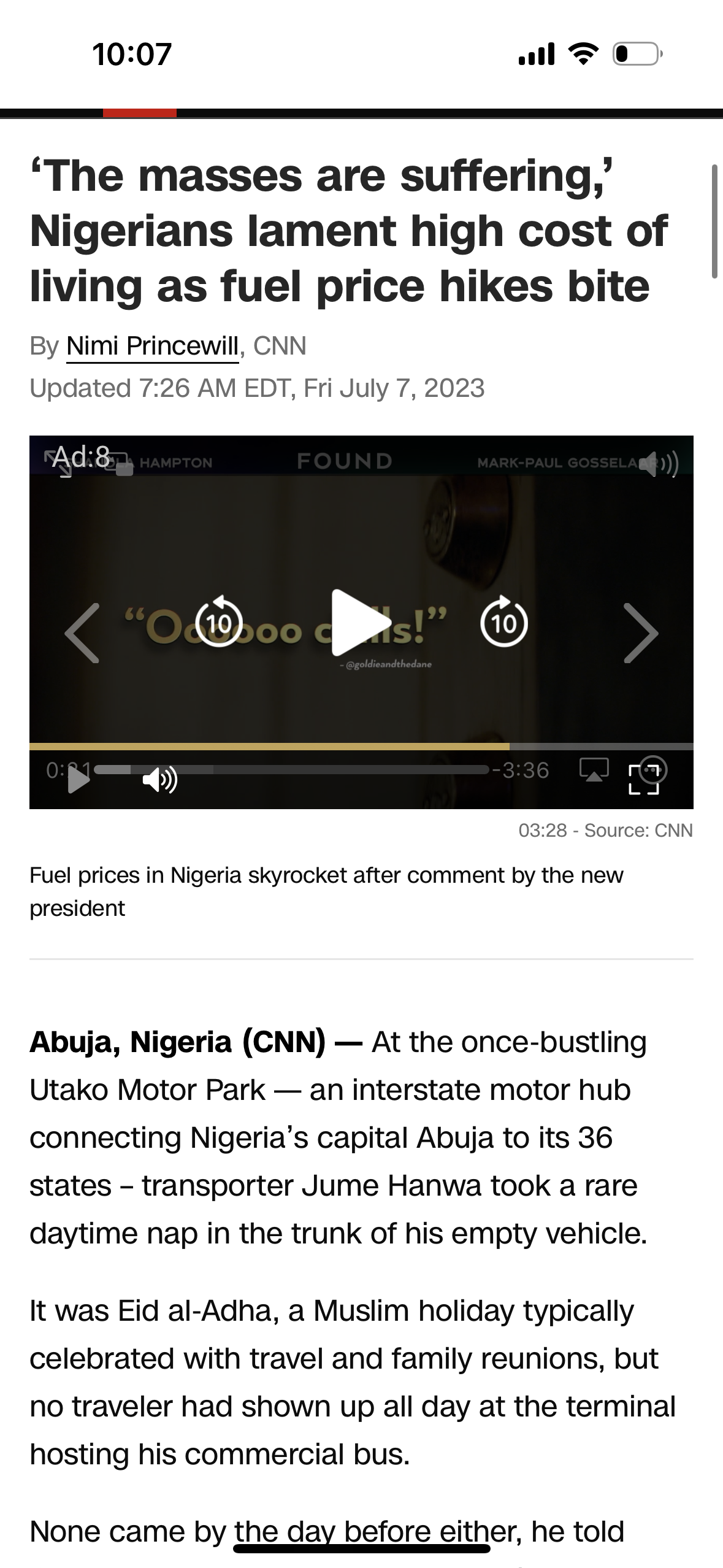 20 million people a year in Africa got access to electricity for