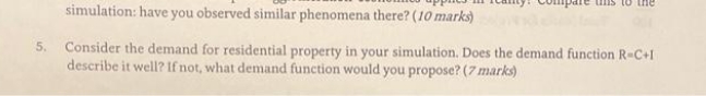  simulation: have you observed similar phenomena there? ( 10 marks) 5.